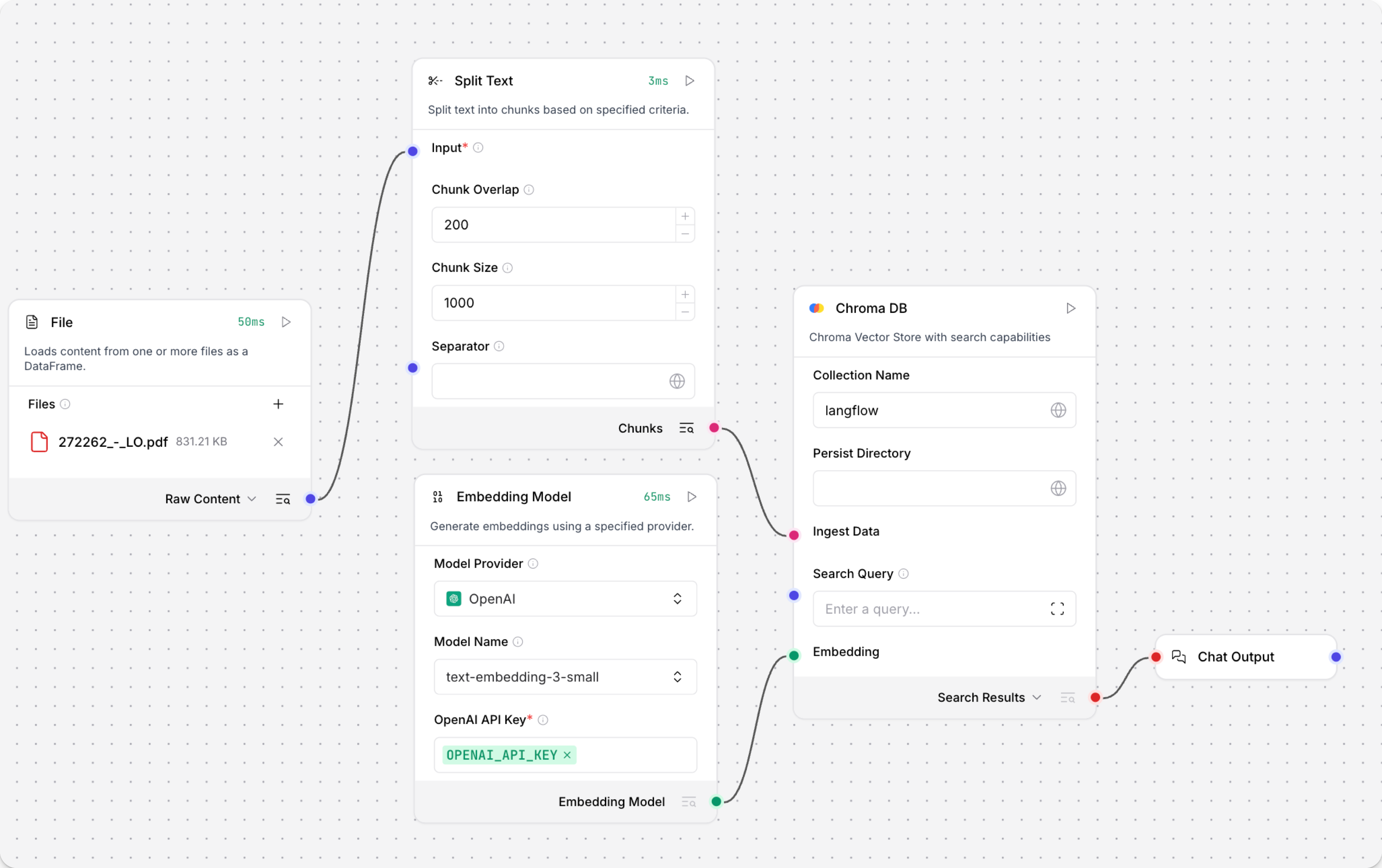 File loader chat flow